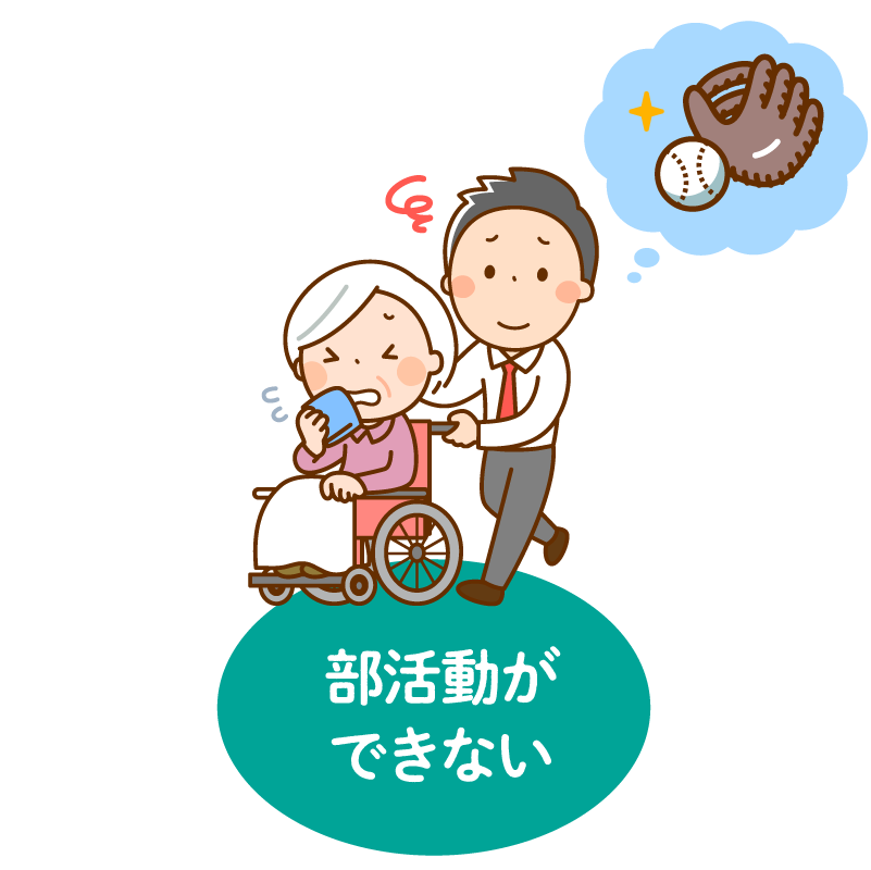 部活動ができない